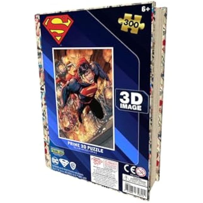 DC COMICS SUPERMAN PUZZLE IN COLLECTIBLE TIN BOOK (300 PIECES) - Image 2